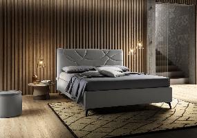 LETTO MATRIMONIALE CON CONTENITORE MOD. MONICA - Grand Arredo Mobili